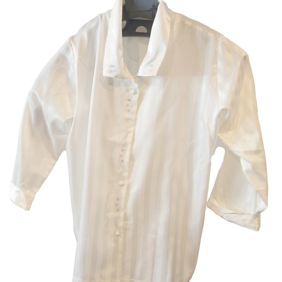 NWT: Satin 2 piece sleepwear [Size: XL Top/L Bottom] - Picture 1 of 5